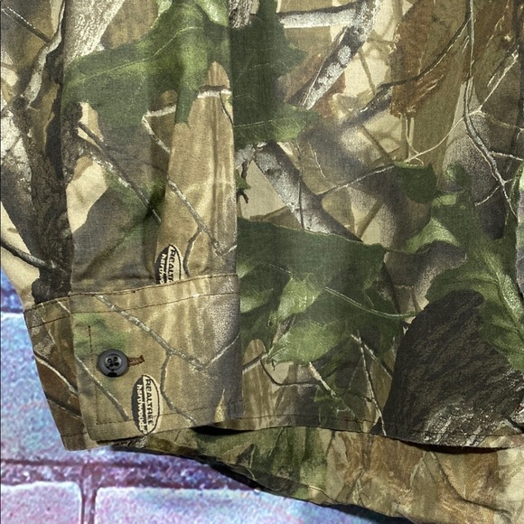 Ranger XL Camouflage Button-Up Shirt Long Sleeve 100% Cotton Hunting Outdoor - Picture 5 of 13